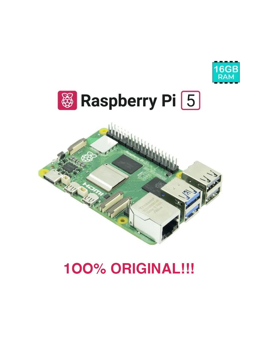 Микрокомпьютер Raspberry Pi 5 16Gb RAM