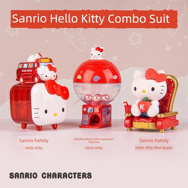 Sanrio Китти: набор из 4 персонажей для мини-машины яиц - один размер