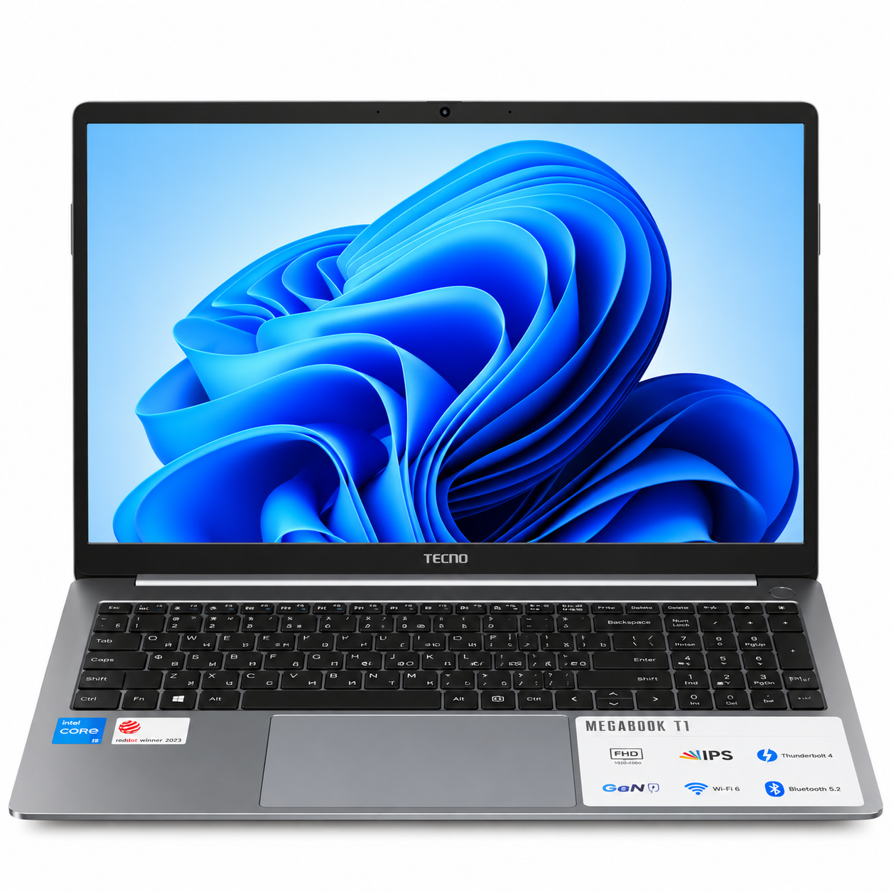 Ноутбук Tecno T15AA i5-12450H/16Gb DDR4/512Gb SSD/15,6"