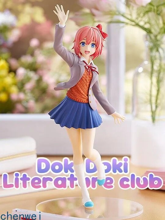 Аниме фигурка Doki Doki Literature Club Сайори 18 см ПВХ