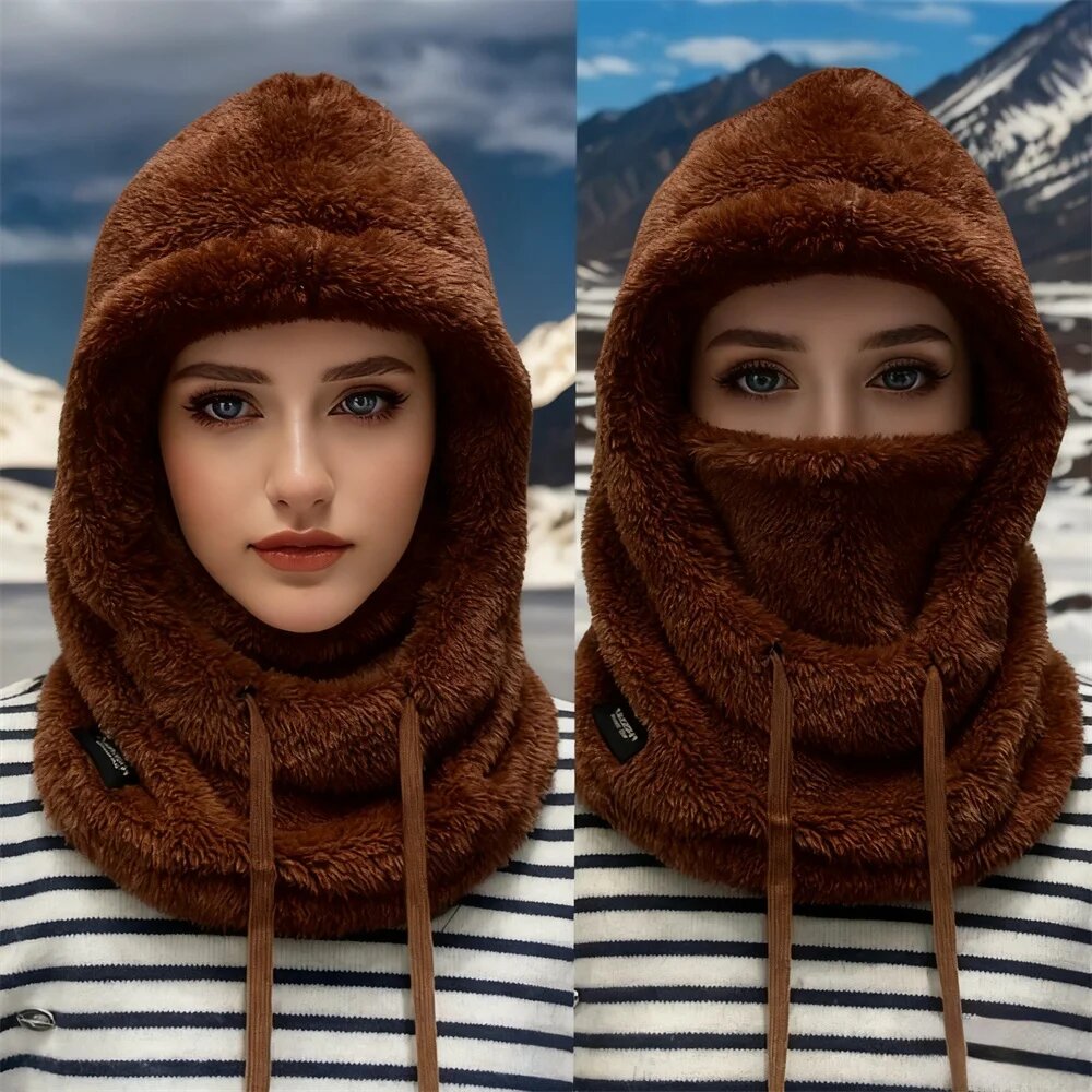 Термобалаклава-снуд yuliacc флисовая Коричневый, Brown