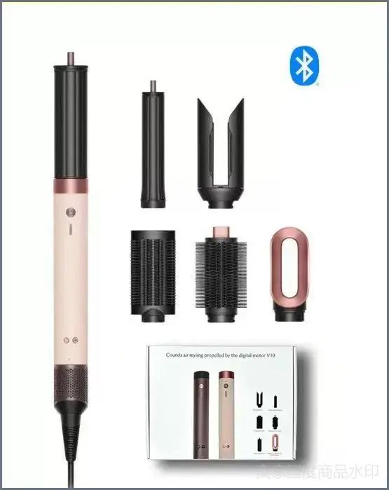Мультистайлер - Фен Airwrap Co-Anda 2x HS09 , Ceramik Pink Rose Gold (розовая керамика/розовое )
