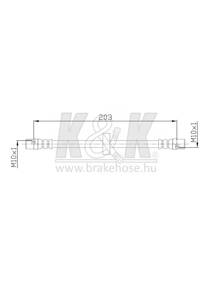 Тормозной шланг Audi Coupe 89 2.6 V6 K&K