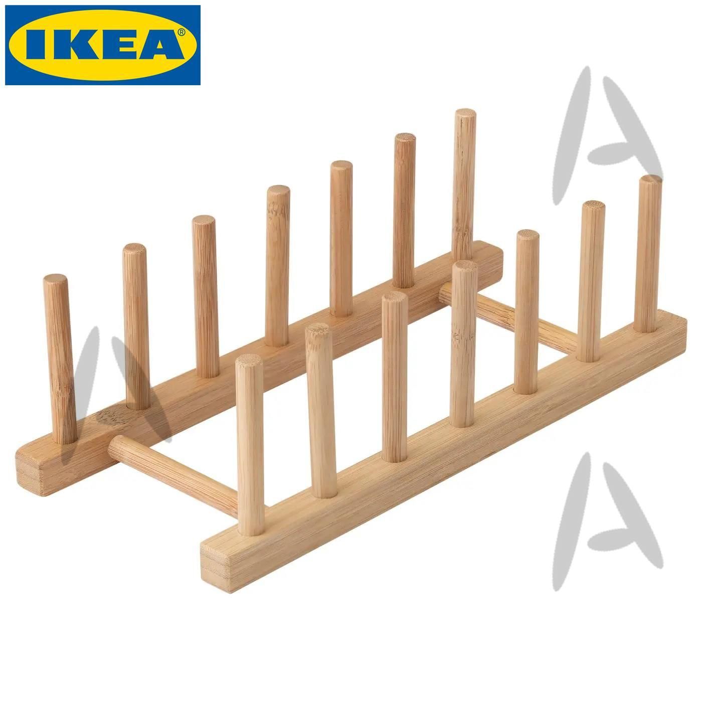 IKEA Сушилка для посуды 12 см x 27 см х 8 см 1 шт бамбук светло-коричневый-