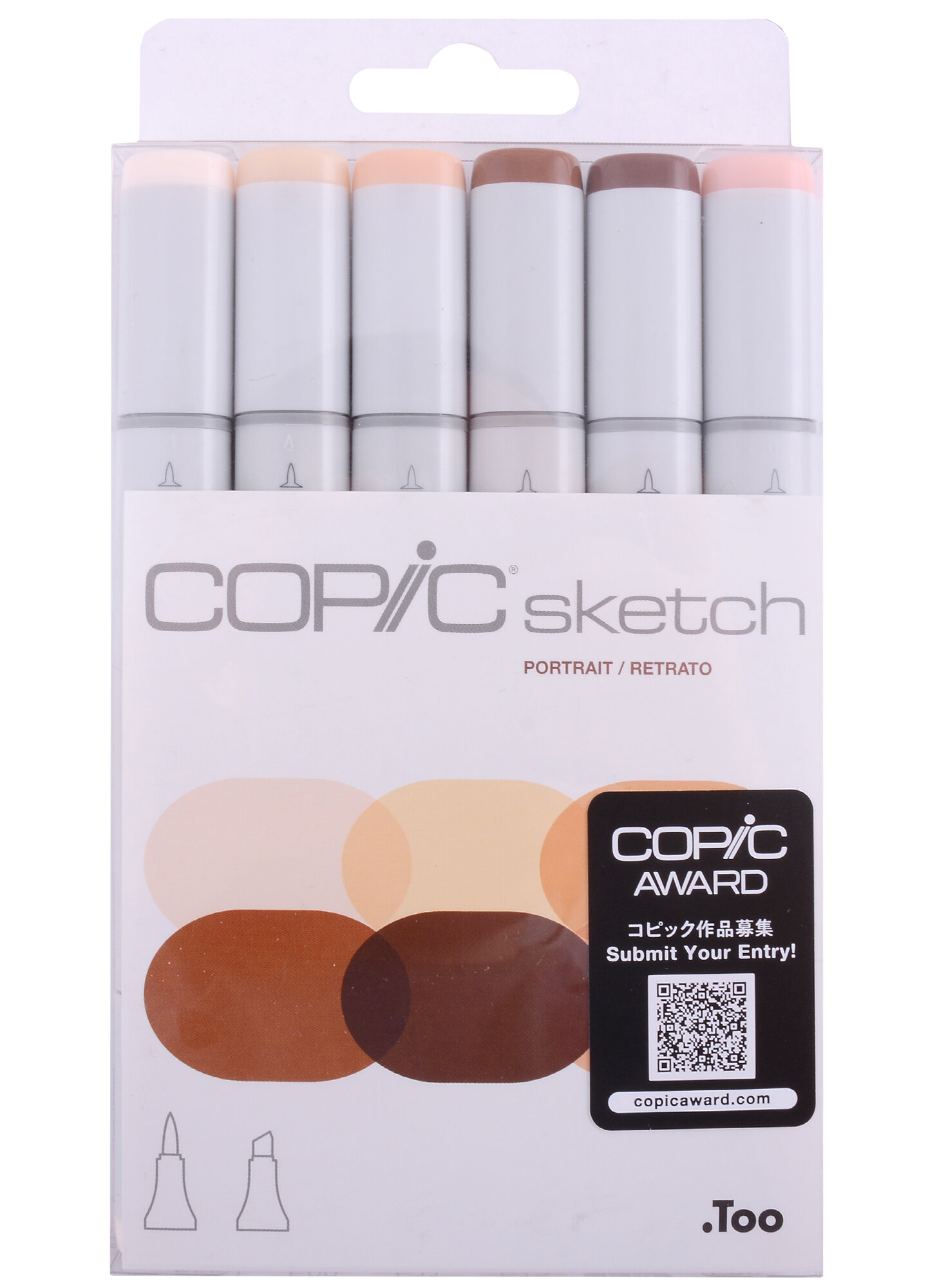 Набор маркеров «Sketch» телесные тона, 6 цветов, Copic