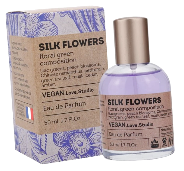 Дельта парфюм Веган Лав Студио Флауэрс духи для женщин 50 мл - Delta Parfum Silk Flowers