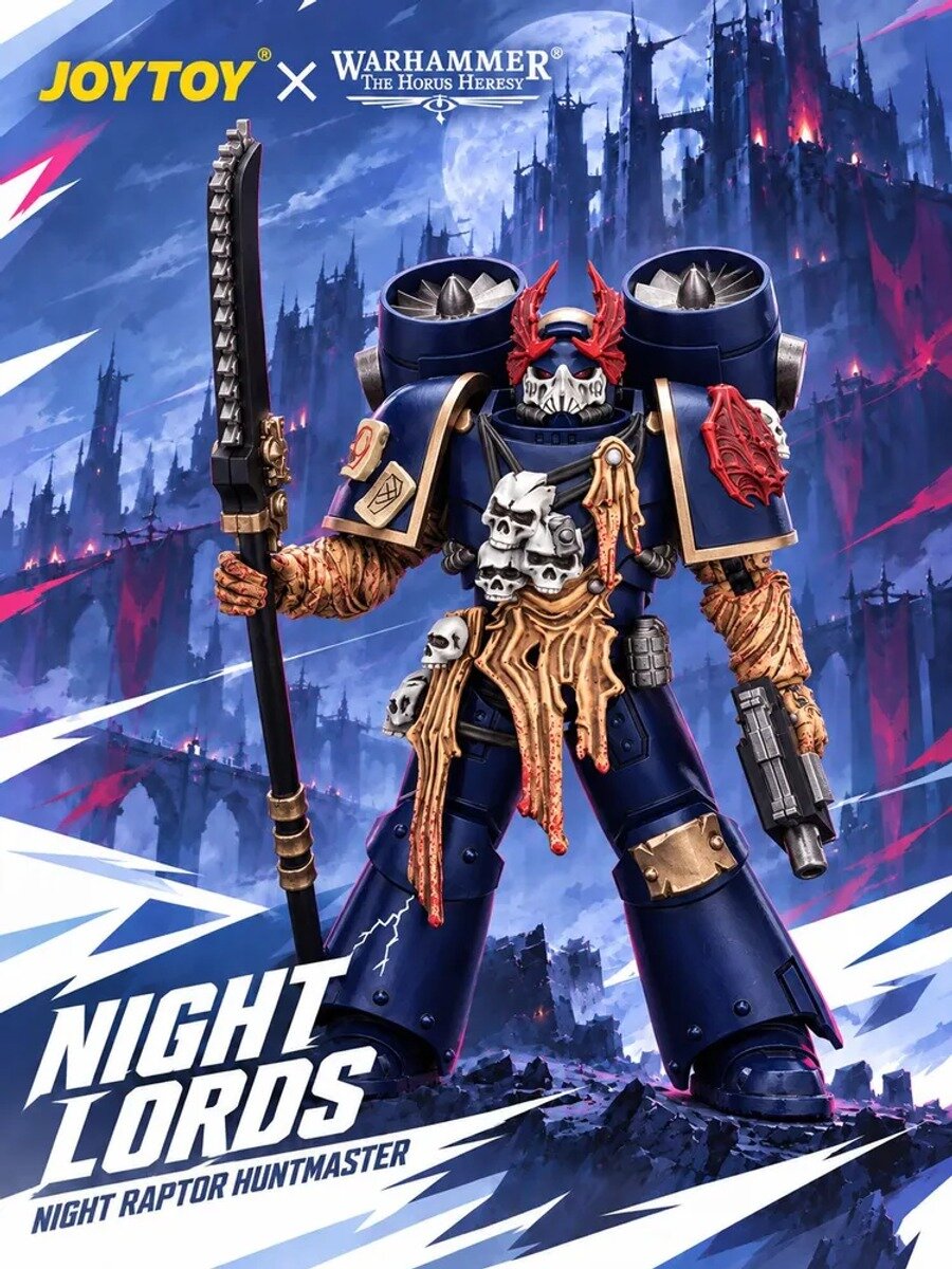Коллекционная фигурка JOYTOY Warhammer Night Raptor Huntmaster 1/18