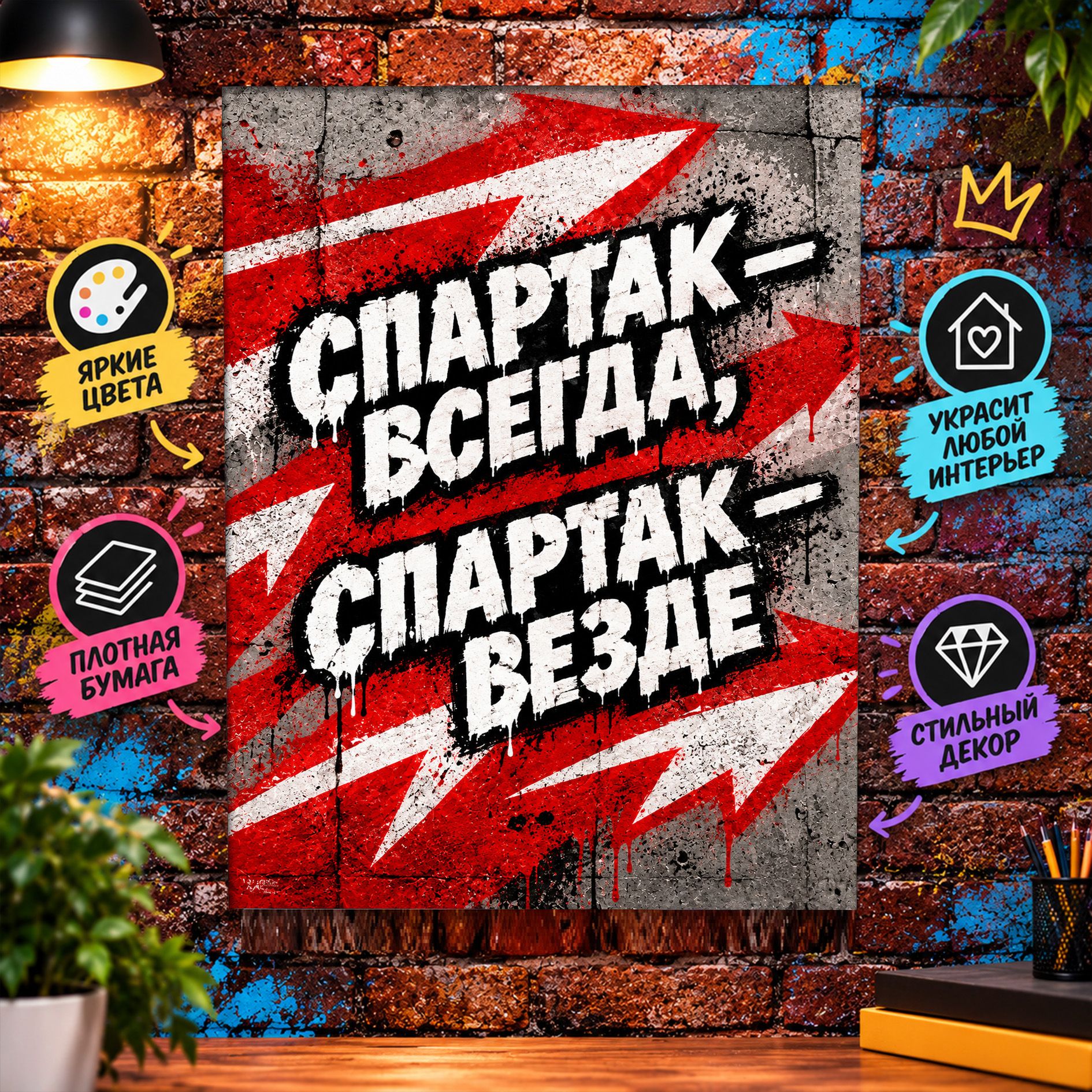 Постер "Спартак - всегда, Спартак - везде" А2