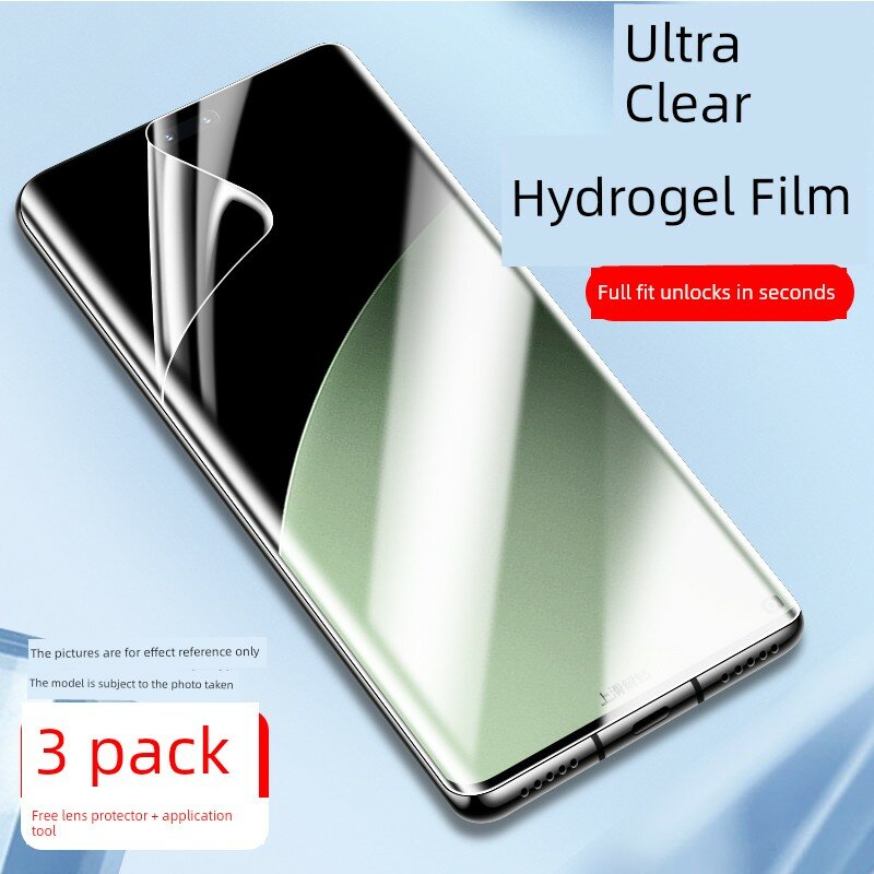 Смартфон Xiaomi Civi 4 Гладкая гидрогелевая пленка, Ультра ясная, 3 листа, Полное покрытие