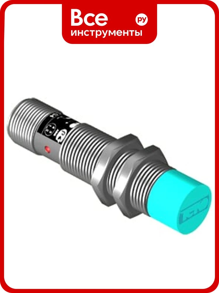 Индуктивный датчик теко ISN FC21A-31N-6-LS4 Sn=6 мм, корпус М12x1 алюминий не заподлицо, 10 . 30 DC NO NPN, IP67, подключение разъем 00-00025910