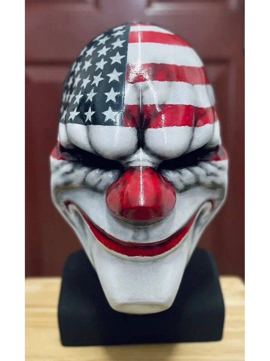 Карнавальная маска payday Даллас, маска на Хэллоуин злой клоун. Ручная работа