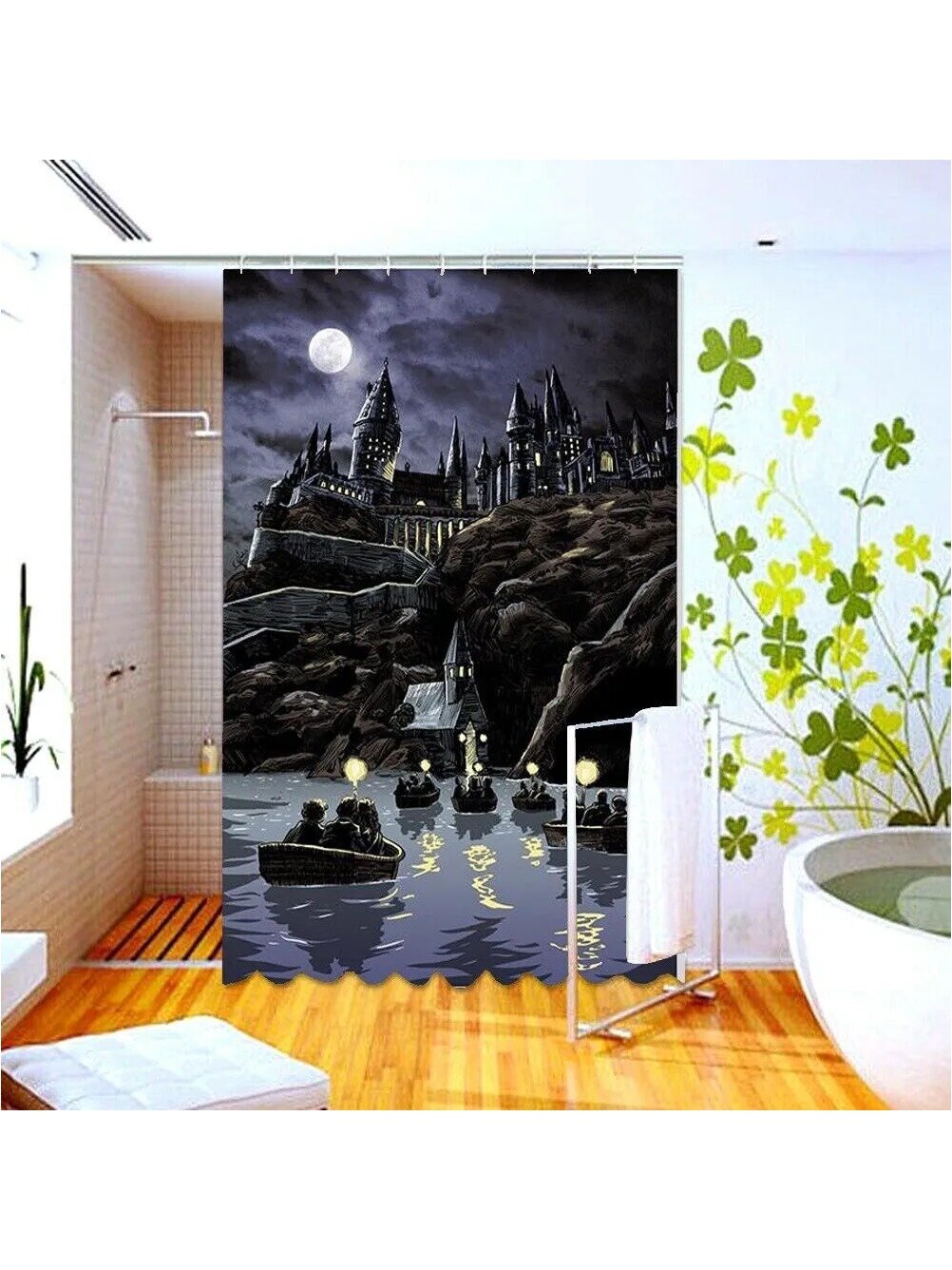 Штора для ванной 180x200 см виниловая 3d-эффект бронза, Ширина, см 200