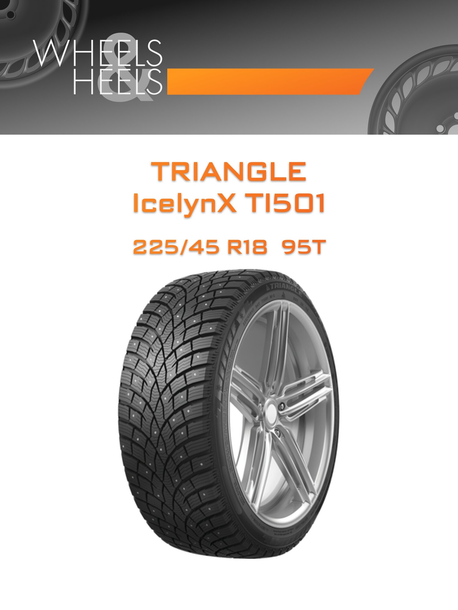Шина автомобильная Triangle IcelynX TI501 225/45 R18 95T XL WINTER Ш, зимняя, универсальная