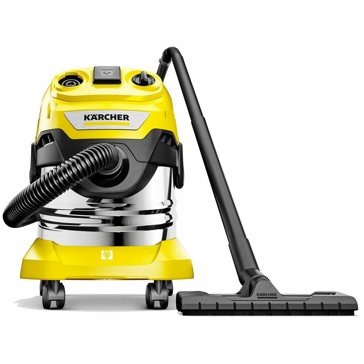 Пылесос хозяйственный KARCHER WD 4 PS, мусоросборник 20 л, мощность 1000 Вт, желтый, 1.628-290.0 (1.628-290.0)