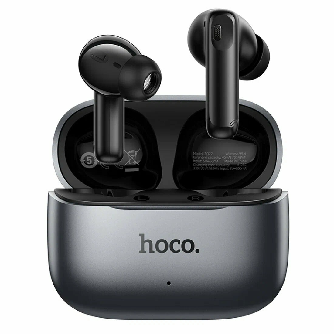 Наушники Hoco EQ27 Metal Grey BlueTooth