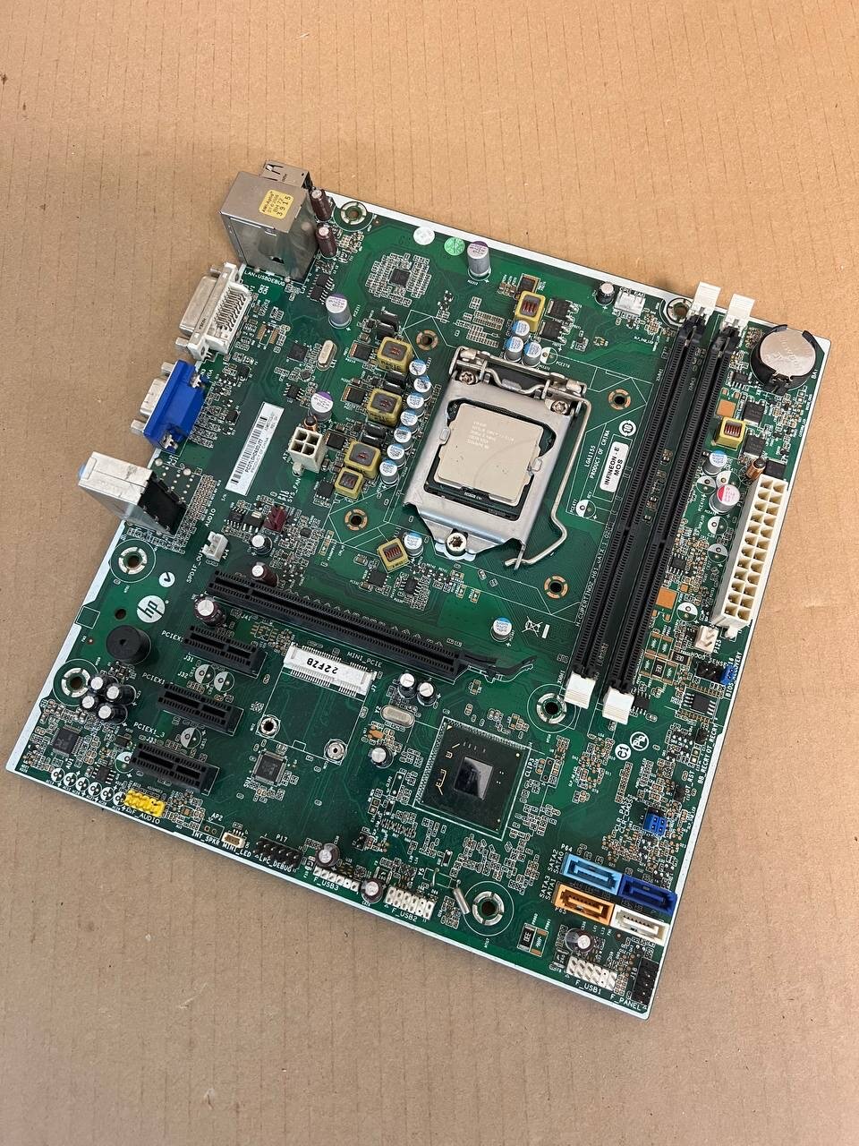 Материнская плата HP H-Cupertino2-H61-uATX (Foxconn 2ABF), Socket LGA1155, Intel H61, DDR3, microATX