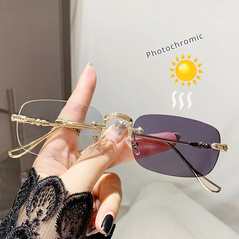 Фотохромные очки TWO Oclock Gold.Photochromic 0 (No Diopter)
