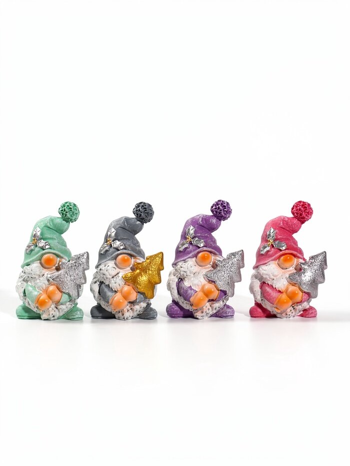 Фигурка «Гномик с ёлочкой» 4.3×3.6×7 см, микс