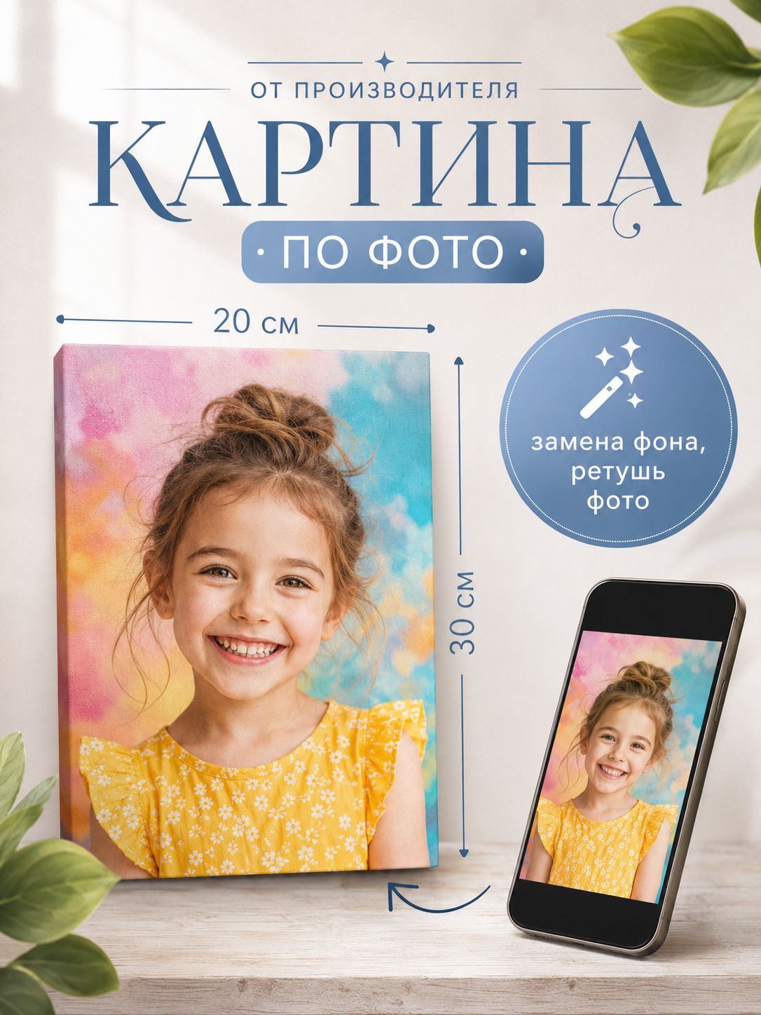 Зеркало ПроАрт Картина по фото 20х30 см