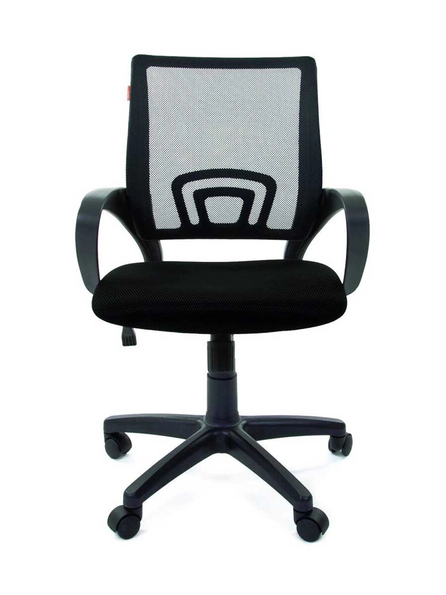 Кресло Chairman 696 black Сетчатый акрил TW-01 черная / Черная ткань TW-11