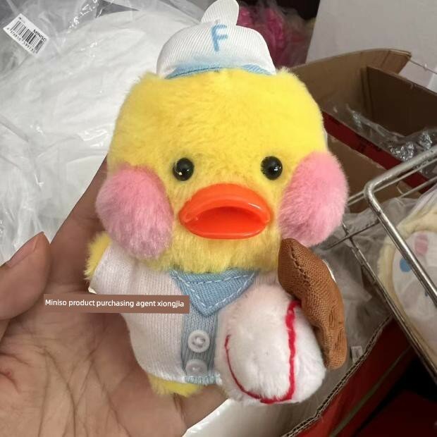MINISO Серия Fanfanchuu Подтвержденная Плюшевая Брелок Фигурка Бейсбольная Утка Милая Подвеска Декор Подарок
