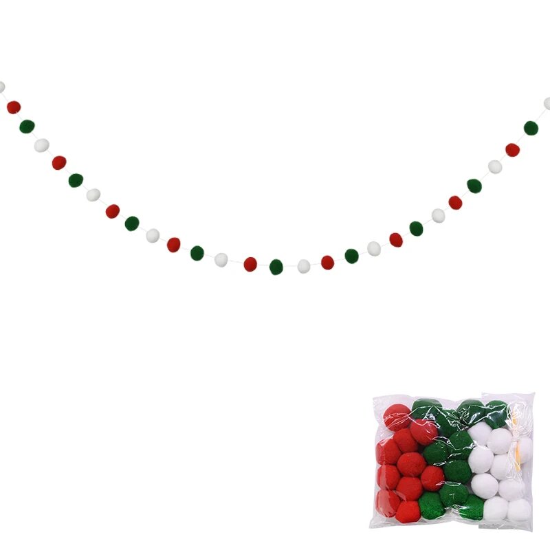Гирлянда из помпонов, цвет C15, 2,5 м
