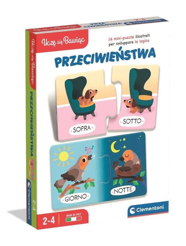 Пазл Clementoni Учусь играя, Противоположности, подбери пары для детей, 2+