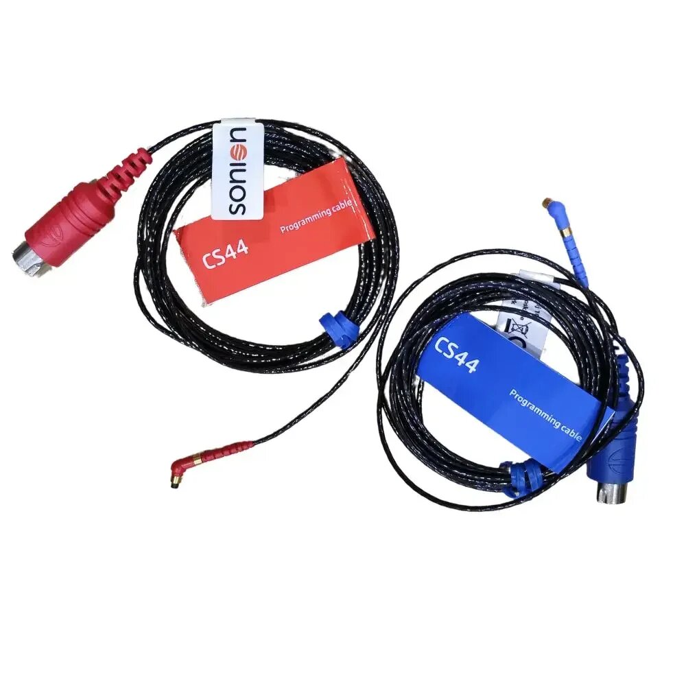 Кабель для программирования слуховых аппаратов Sonion Signia ReSound Oticon Red and blue