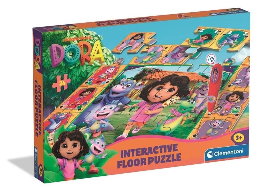 Интерактивная игрушка Clementoni Dora, интерактивные пазлы для детей