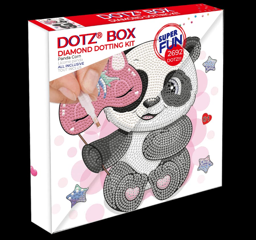 Мозаика алмазная Diamond Dotz Panda corn, разноцветный, 22x22 см