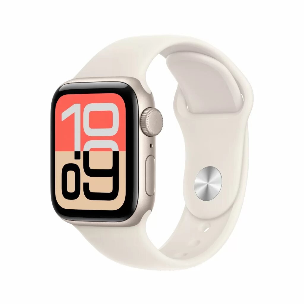 Умные часы Apple Watch SE 3 (2025) GPS 40mm Aluminum Case with Starlight/Starlight Sport Band S/M