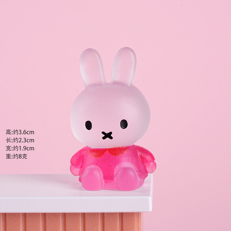 Миниатюрная фигурка сидящего кролика из смолы микроландшафт DIY аксессуары для рукоделия украшения для террариума