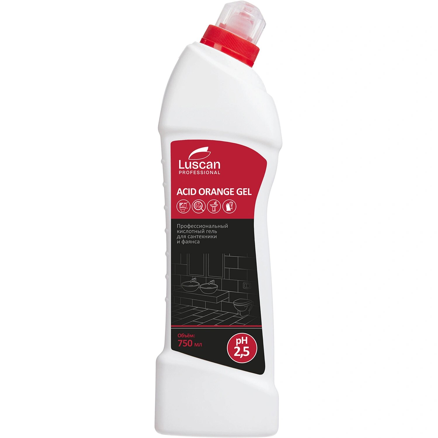 Luscan Professional Средство для сантехники чистящее Luscan Professional Acid Orange Gel 0.75 л гель
