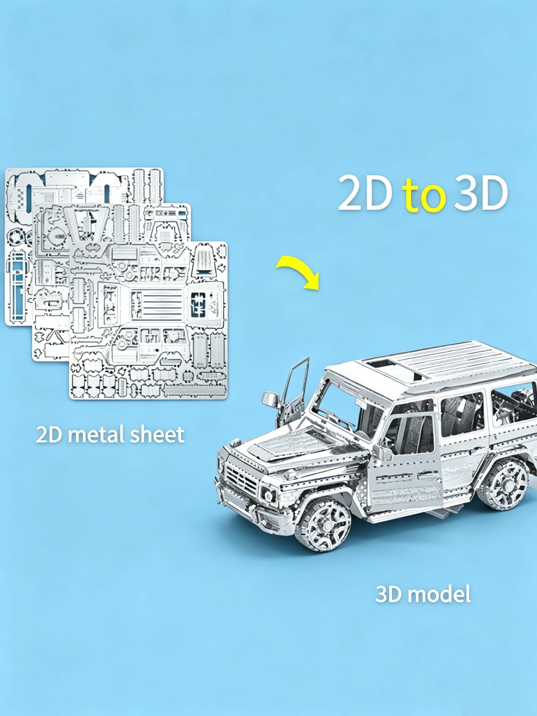 Вездеход G500 / подарок мужчине на день рождения 3D металлические головоломки DIY Взрослые игрушки