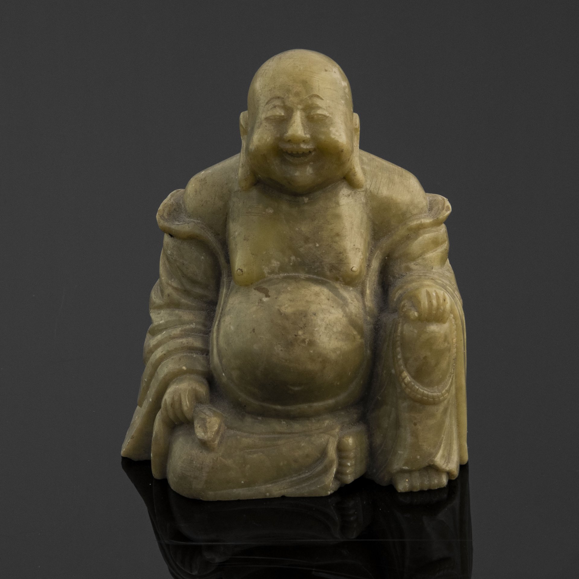 Статуэтка "Хотей", мыльный камень, резьба, Китай, Китай, 2000-2010 гг.