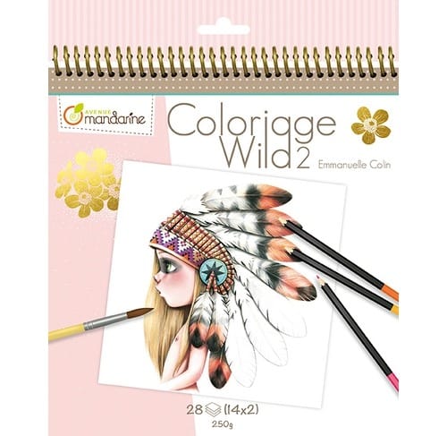 Раскраска Avenue Mandarine Emmanuelle Colin Wild 2, 28 листов