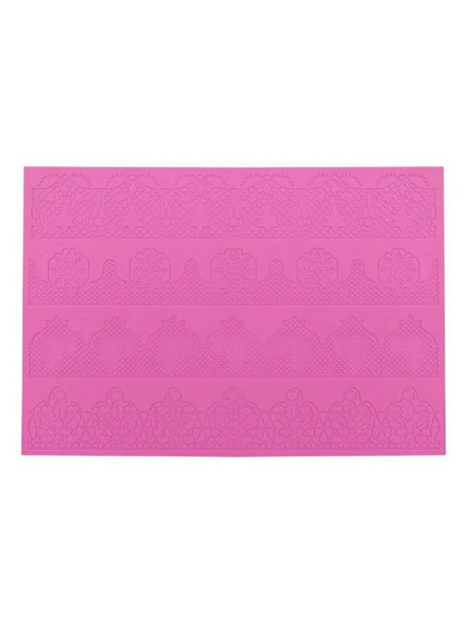 Коврик для приготовления х 29.5 см, силиконовый, розовый, 38×26.5