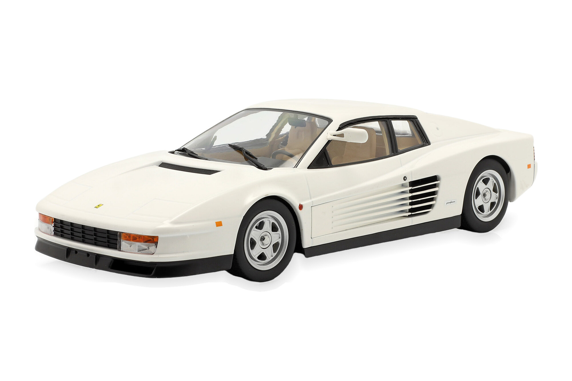 Модель коллекционная KK-SCALE Ferrari testarossa monospecchio us-version 1984 white