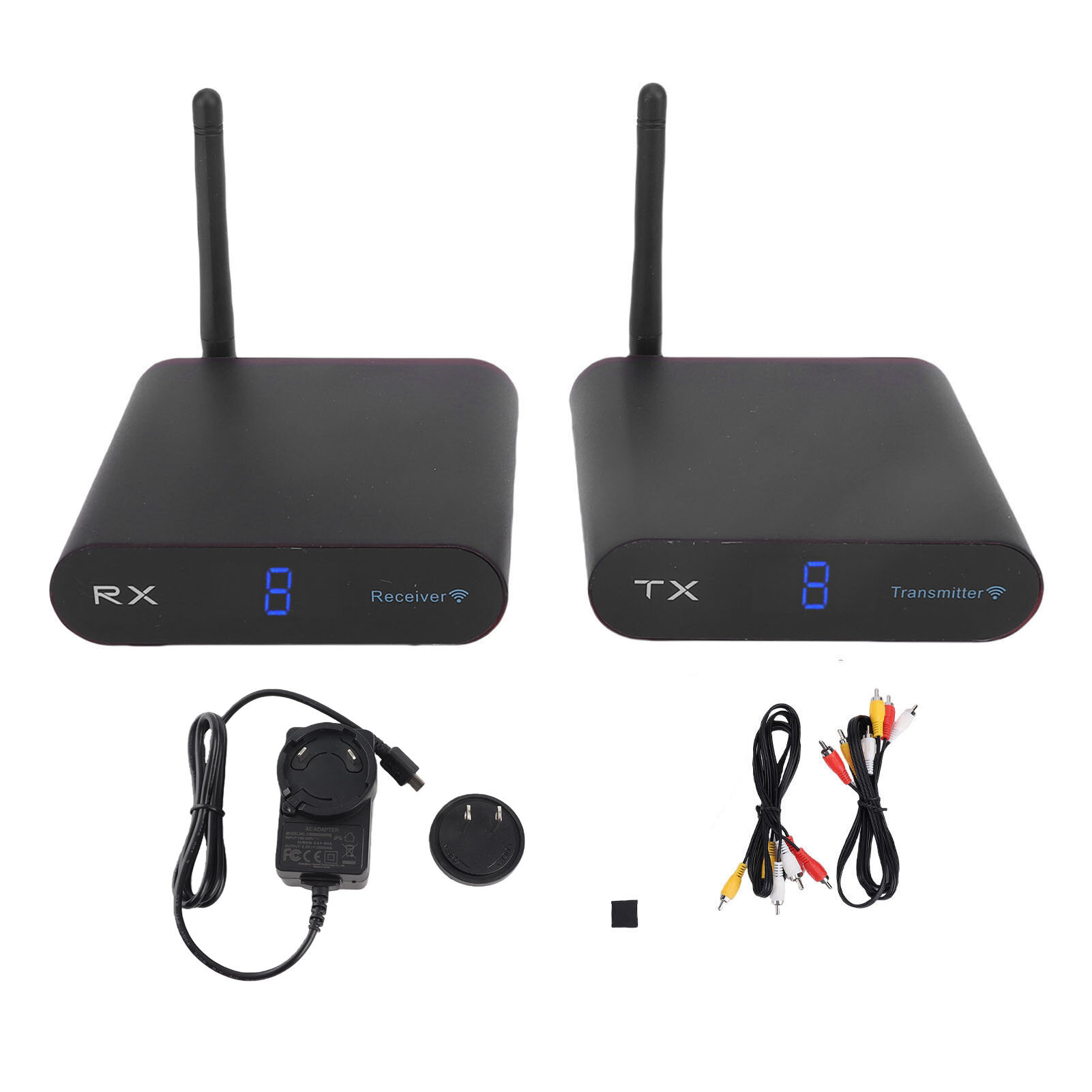 Беспроводной AV передатчик, 200 м, с двойным экраном, plug and play, для подключения телевизора