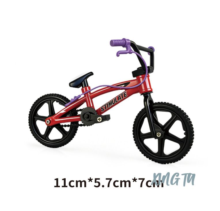 Миниатюрная сплавная модель велосипеда BMX для пальцев реалистичная игрушка для трюков и коллекционирования