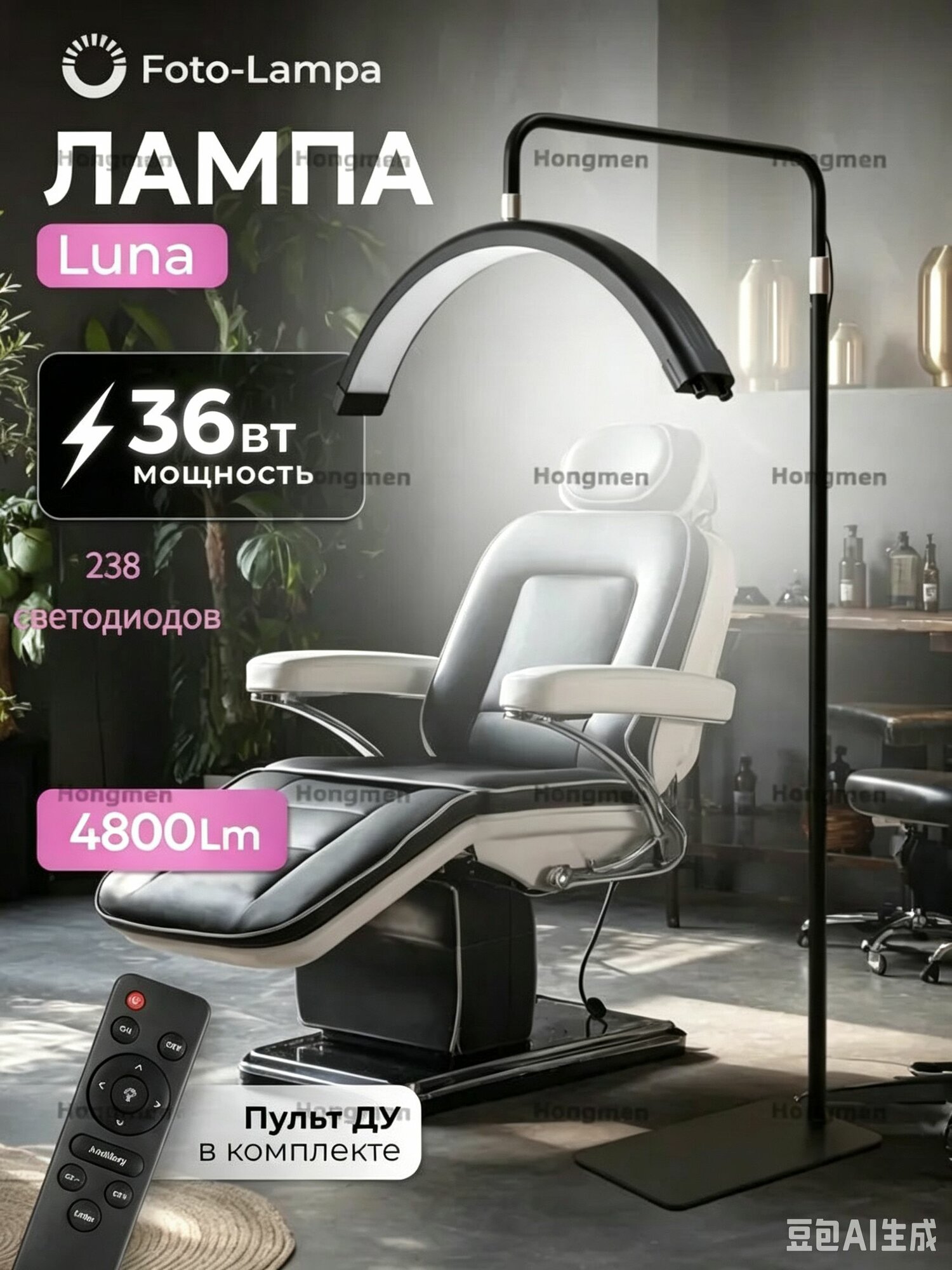Лампа Луна для наращивания ресниц бестеневая24 дюйма