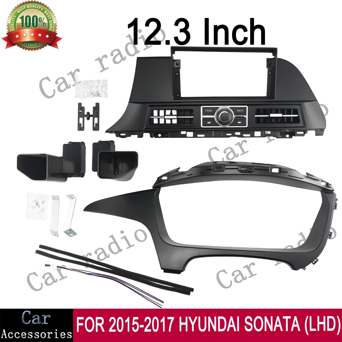 Для HYUNDAI SONATA (LHD) 2015-2017 годов: 12,3-дюймовая автомагнитола Android, рамка для Only frame