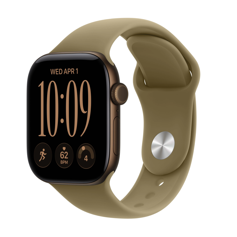 Умные часы Apple Watch Series 12 (GPS) 46 мм Dark Bronze/Olive Sport Band Black S/M