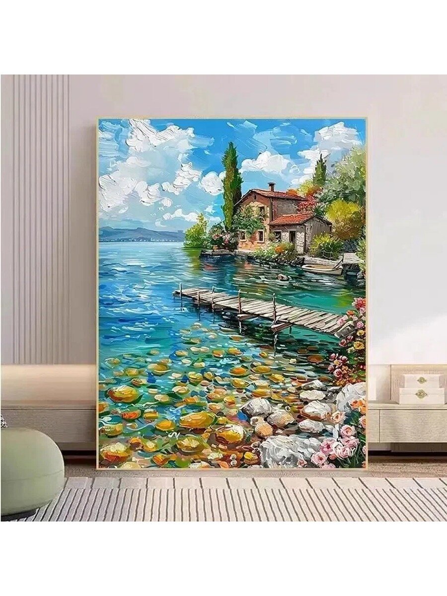 Картина по номерам 40x50 с рамкой, антистресс раскраска для взрослых