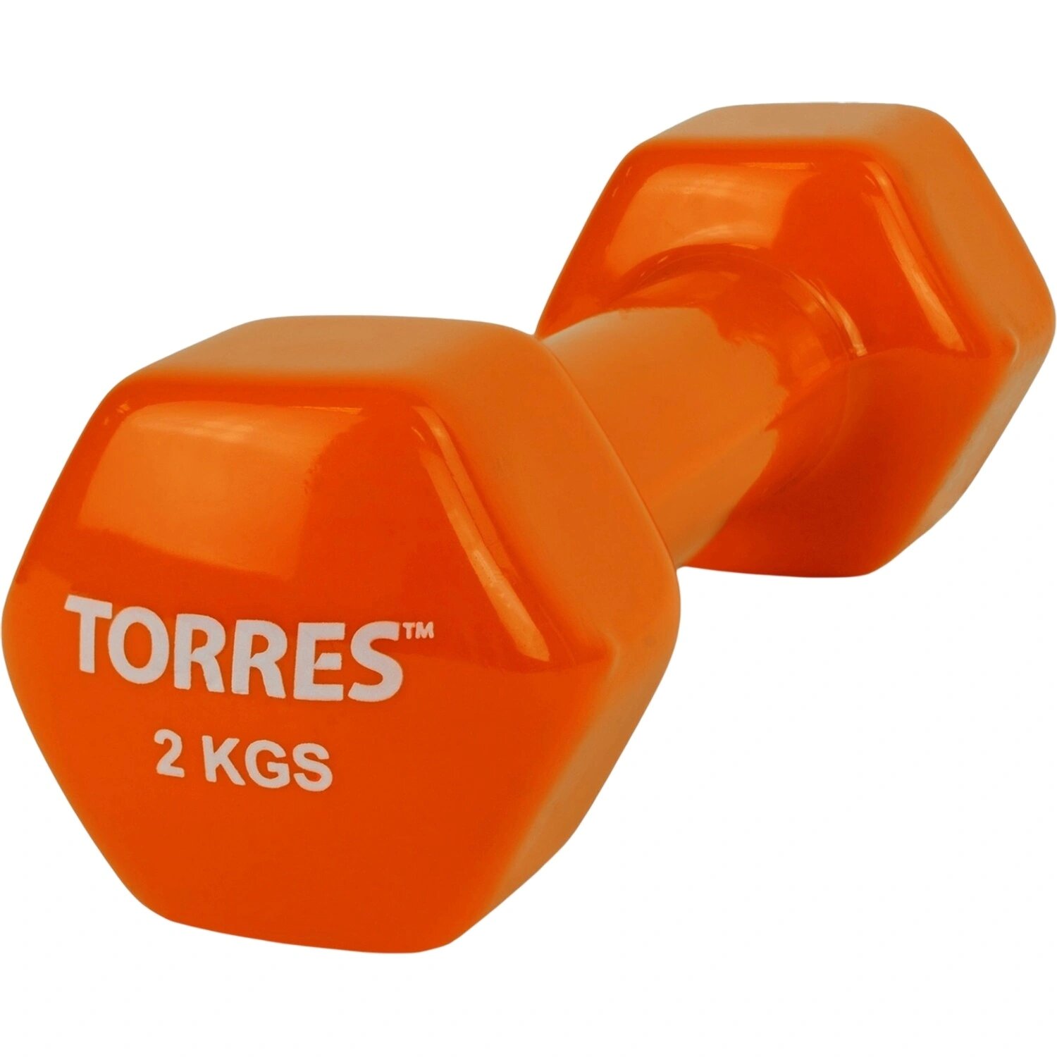 Torres Гантель металлическая Torres 2 кг в виниловой оболочке