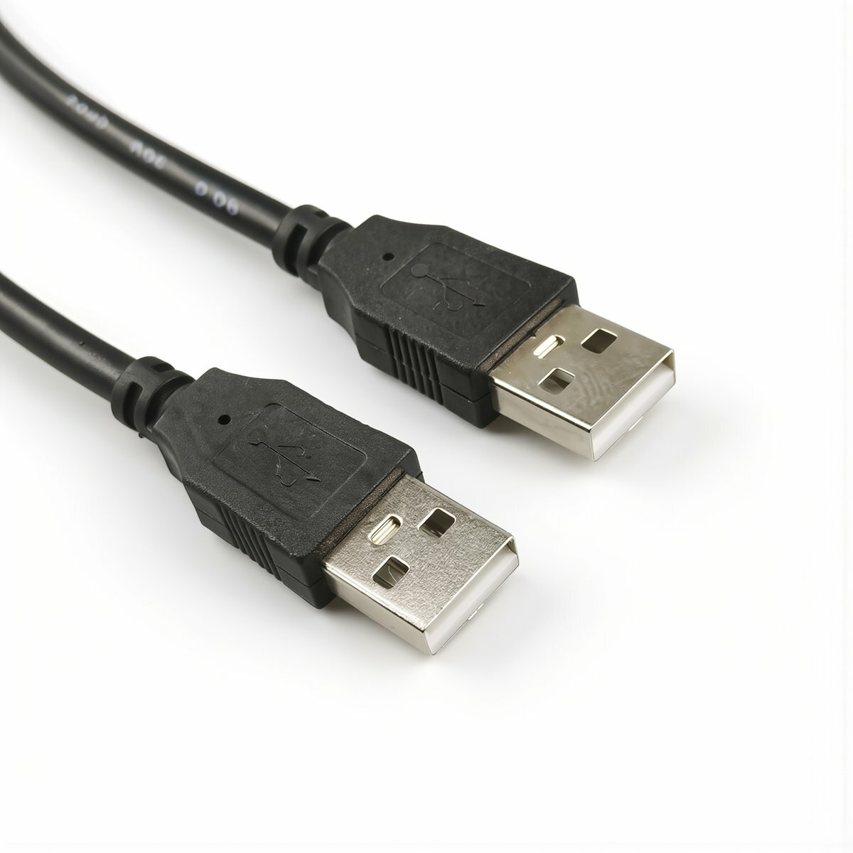 Кабель USB 2.0 мужской к мужскому 2.7 метра медная жила для передачи данных между компьютерами подходит для внешних дисков, 0,9 метра