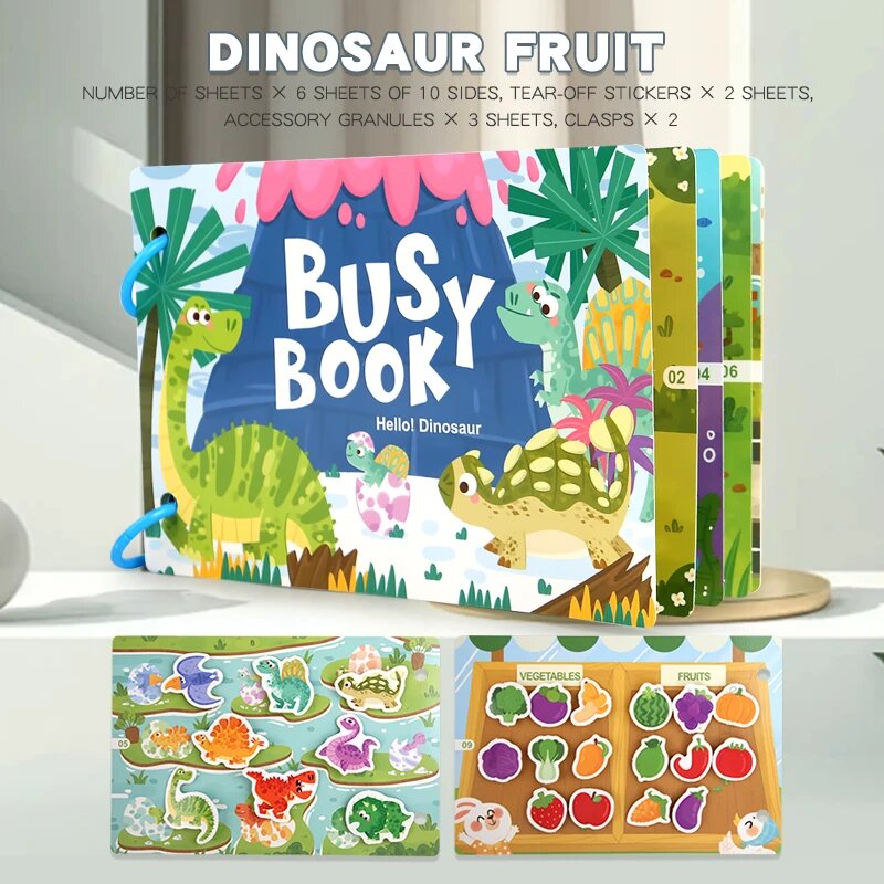 Развивающие книги для детей Dinosaur