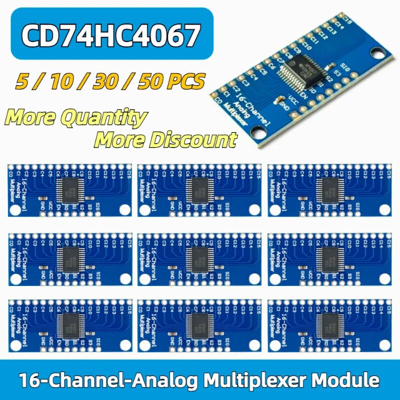 CD74HC4067 16-канальный мультиплексор, 5 PCS