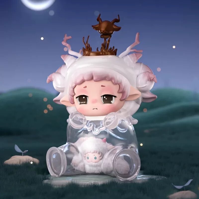 Распакованная: Фигурка Хайон FAYA Nature Blooms Овечка Сон Коллекционная Игрушка На Стол Подарок