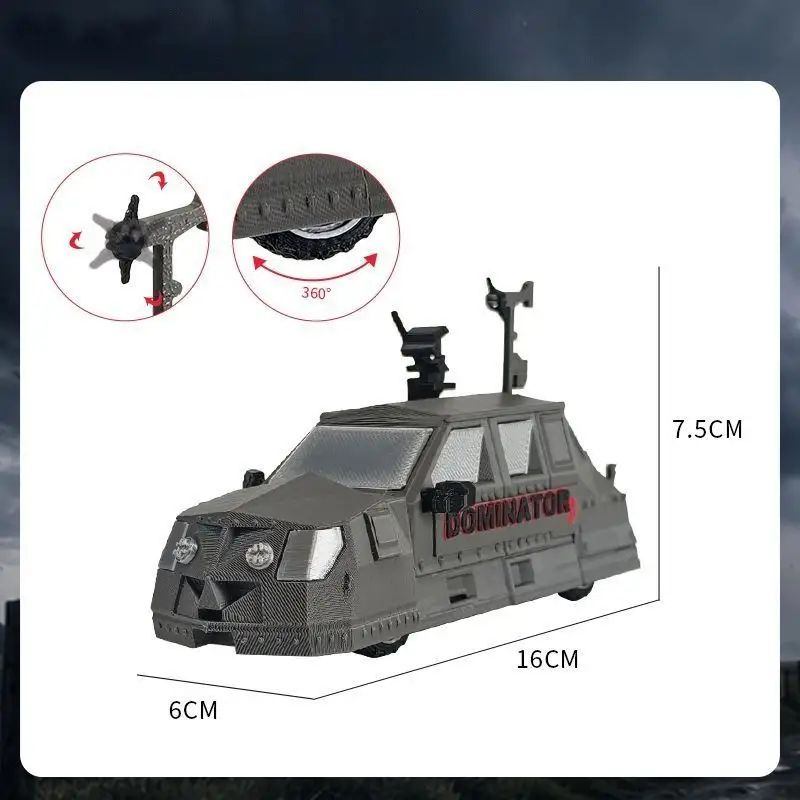 Игровой набор Storm Chasers: модель перехватчика торнадо TIV2, спортивная машинка, фигуры мутированного торнадо, цунами и песчаной бури для мальчиков